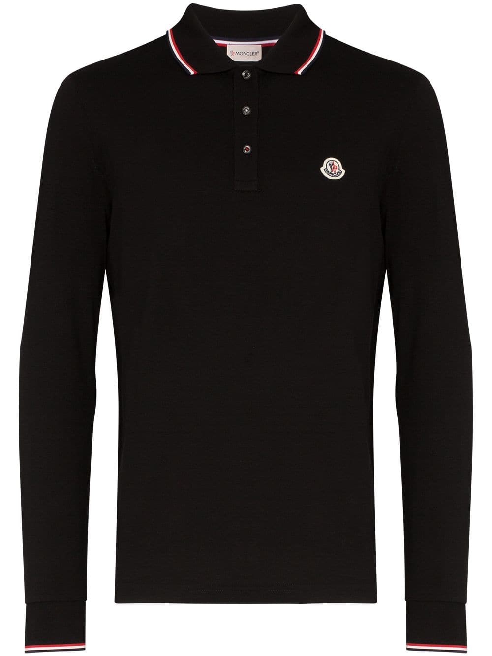 mens moncler long sleeve polo sale