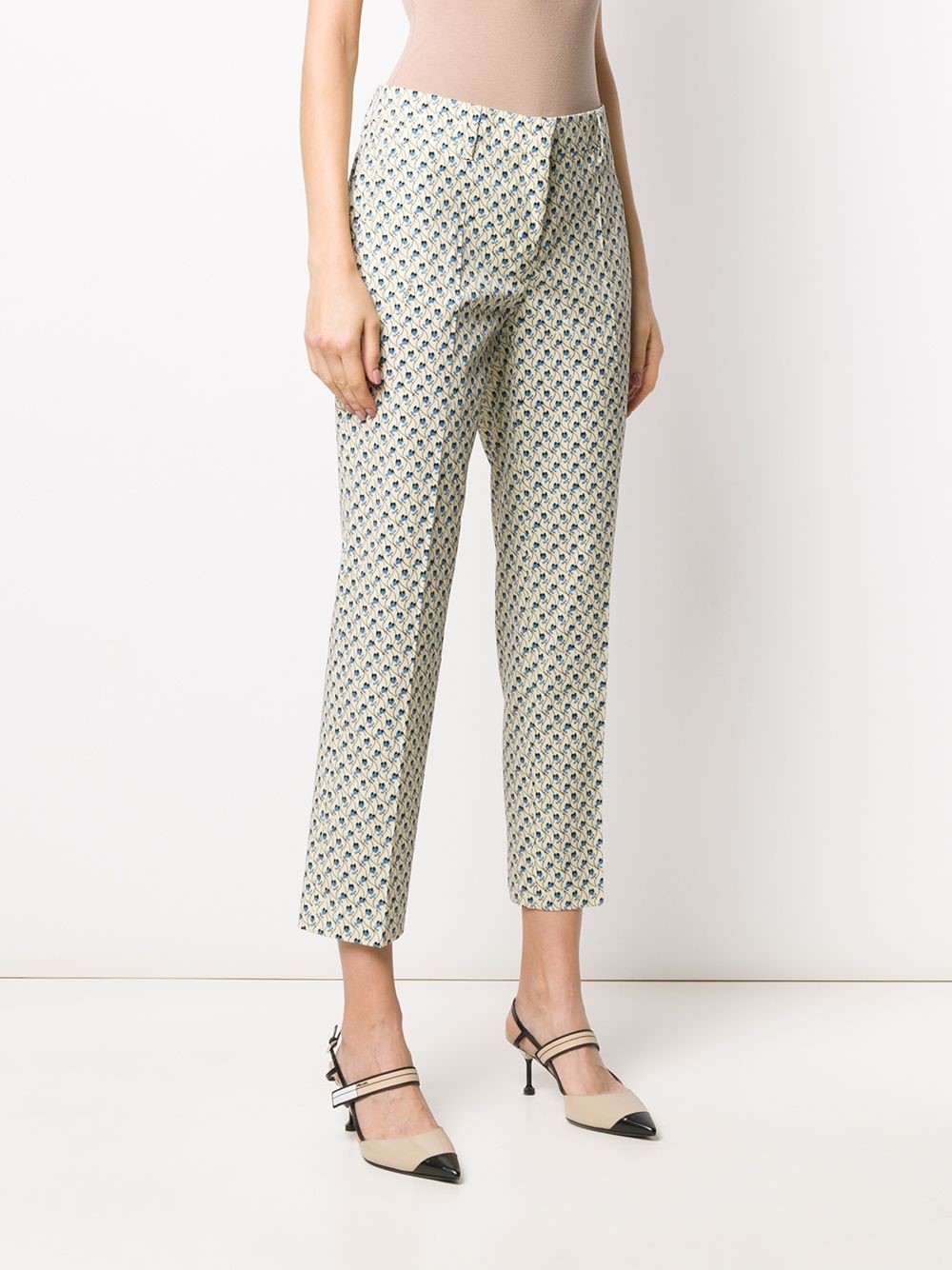 prada FLORAL PRINT TROUSERS available on  - 31859