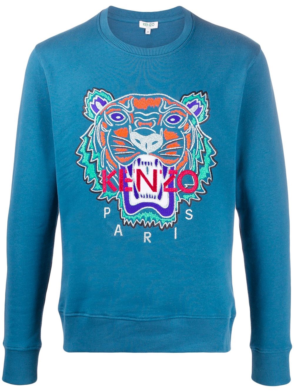 kenzo blue tiger sweater