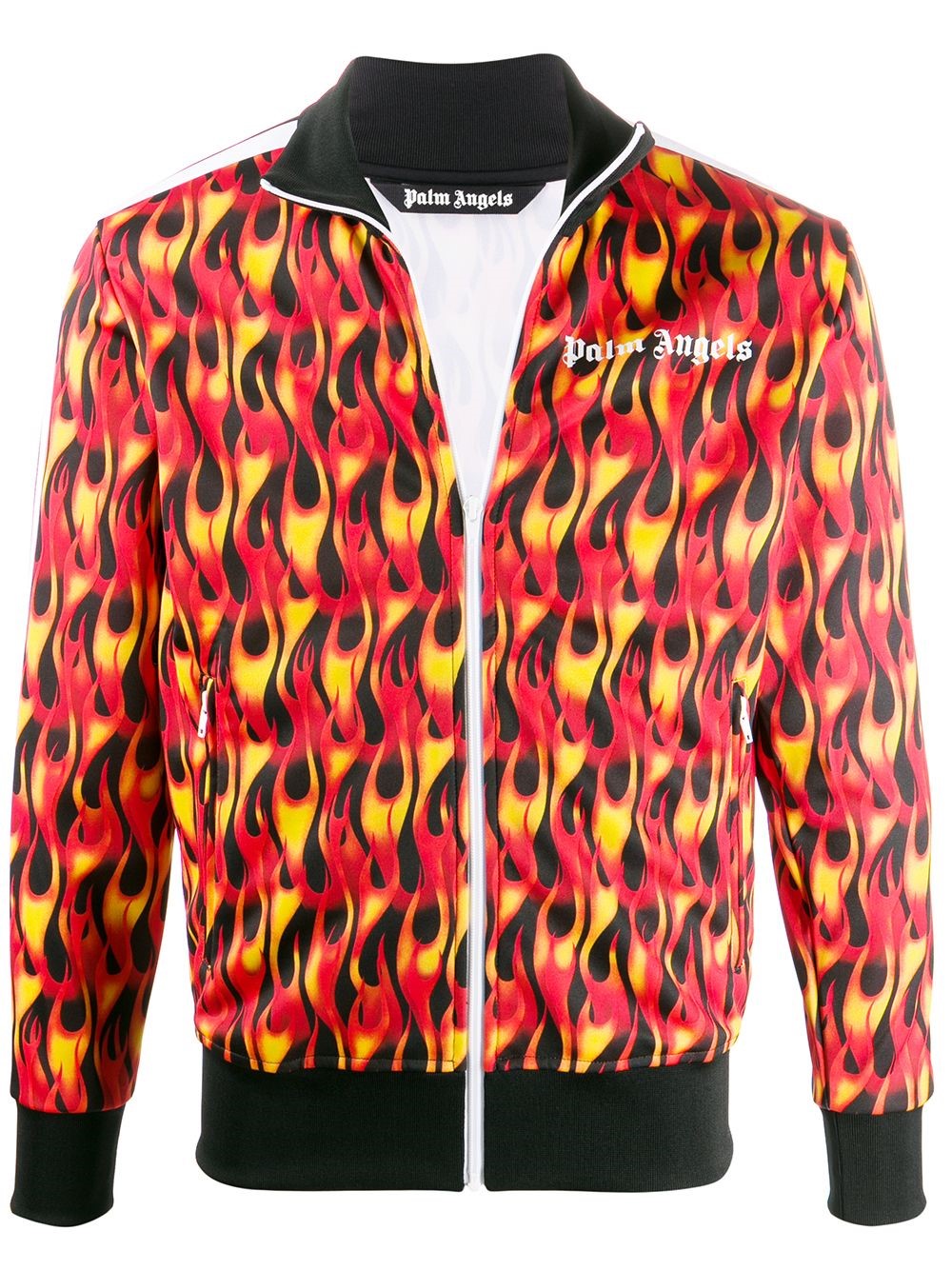 palm angels BURNING ZIPPED SWEATER available on montiboutique.com - 31948