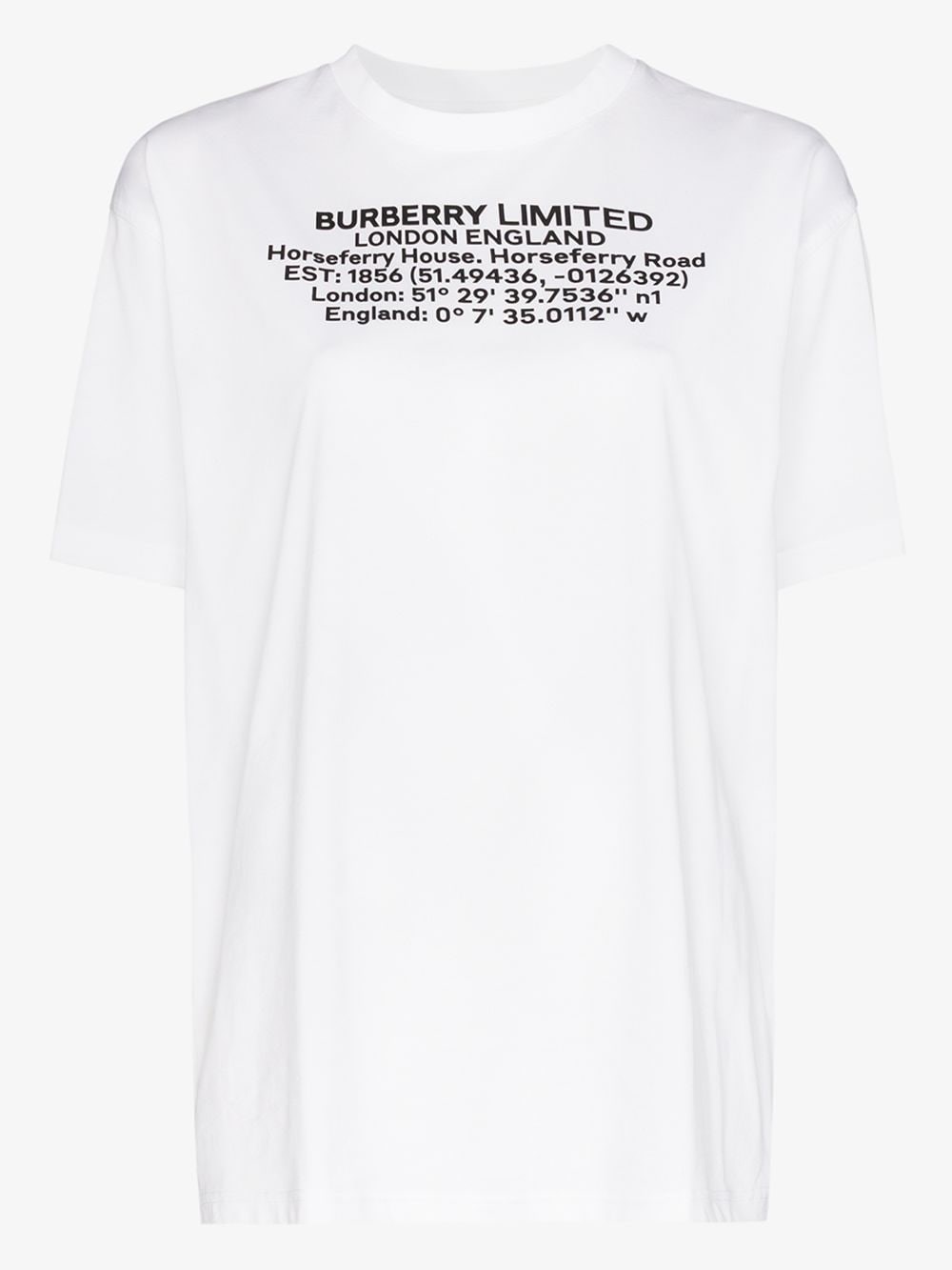 Printed Cotton T-shirt In White