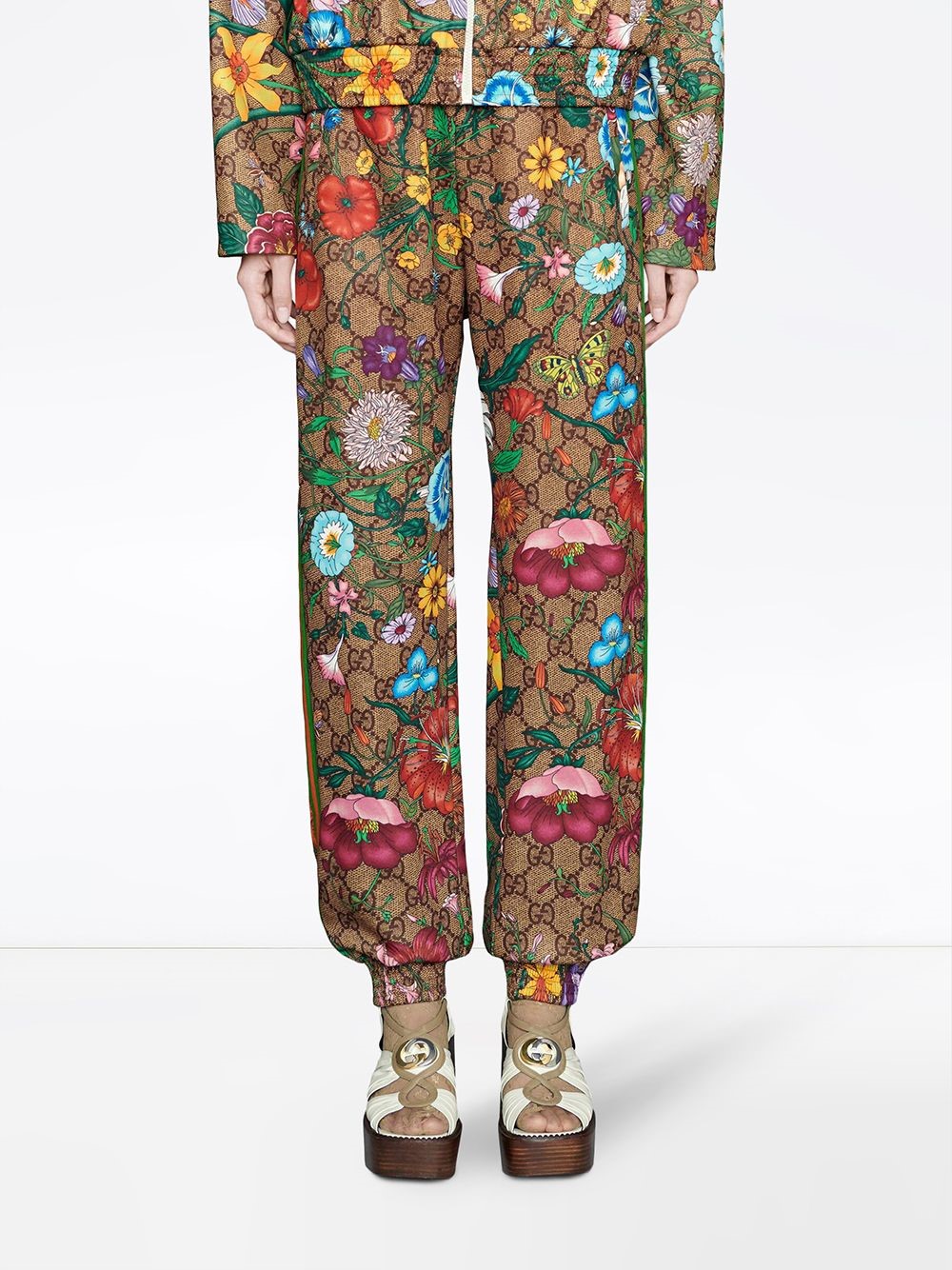 gucci floral trousers