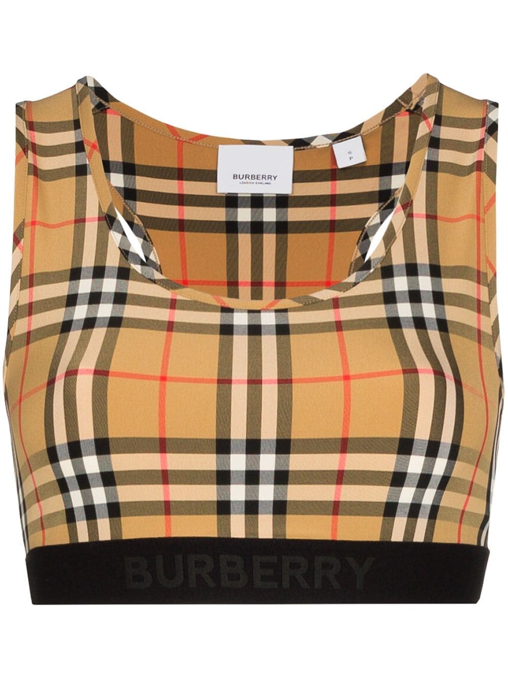 burberry CHECK MOTIF TOP available on montiboutique.com - 32734