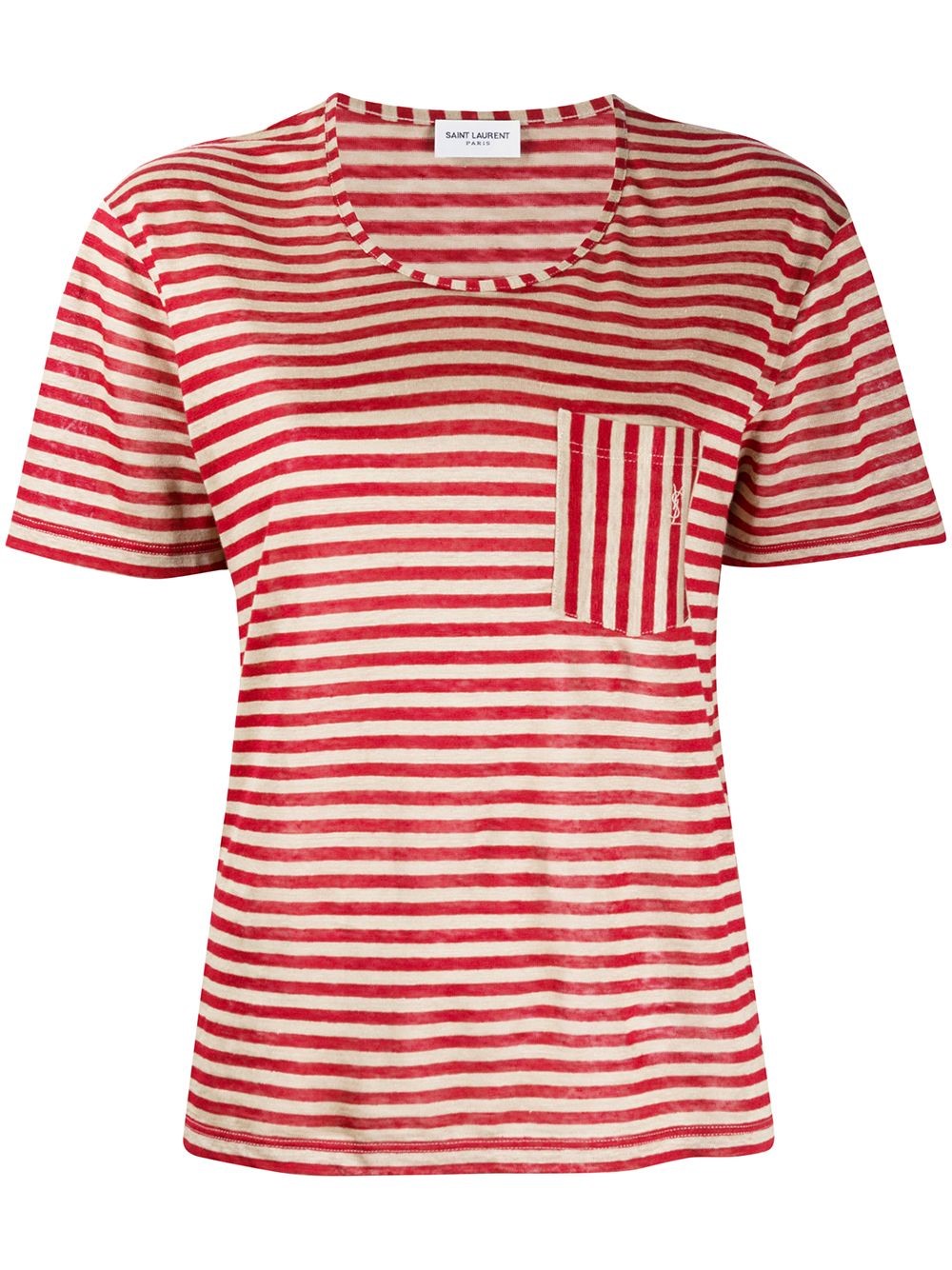 saint laurent striped t shirt