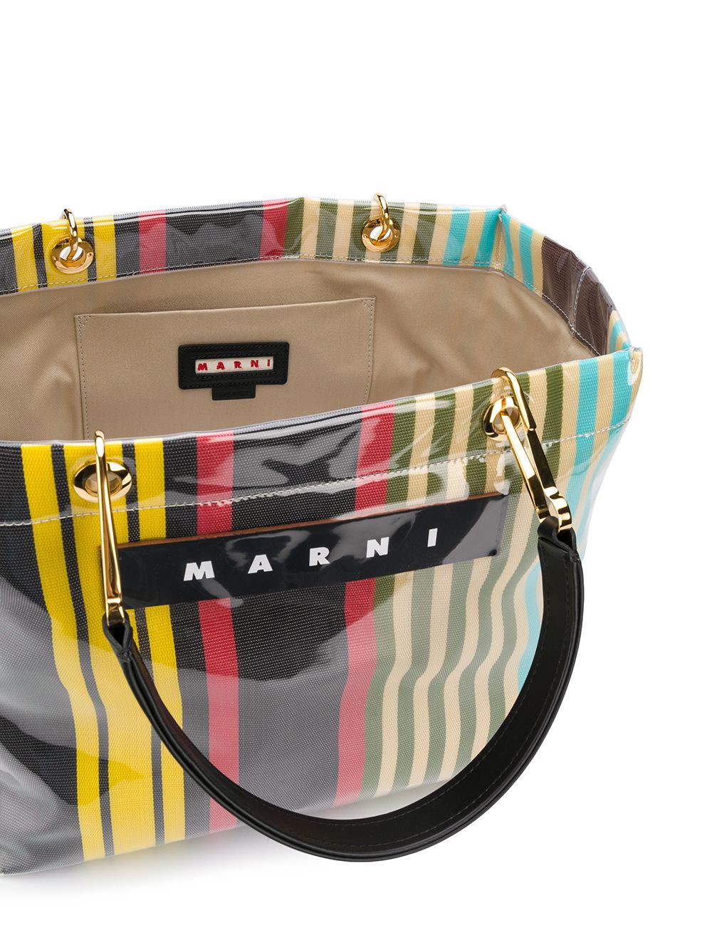 marni striped tote