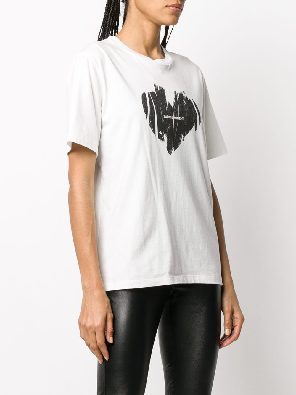 saint laurent heart shirt