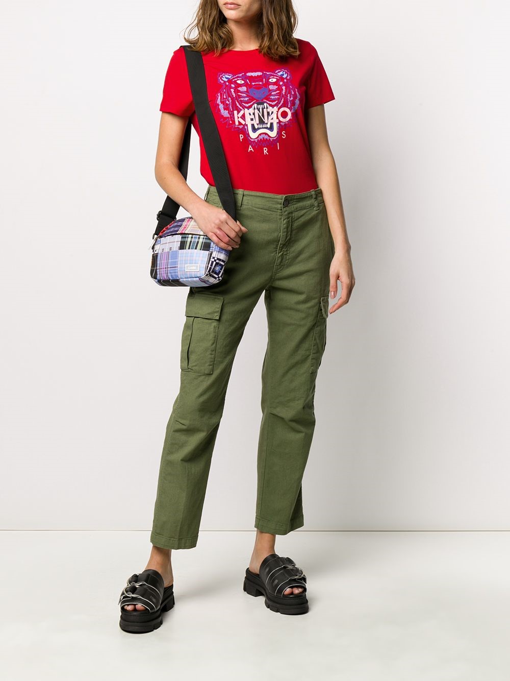 khaki kenzo t shirt