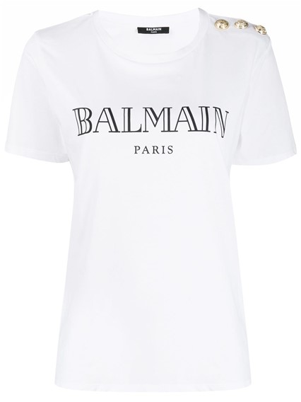 grey balmain t shirt