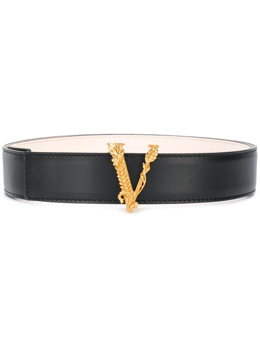 versace belt v logo