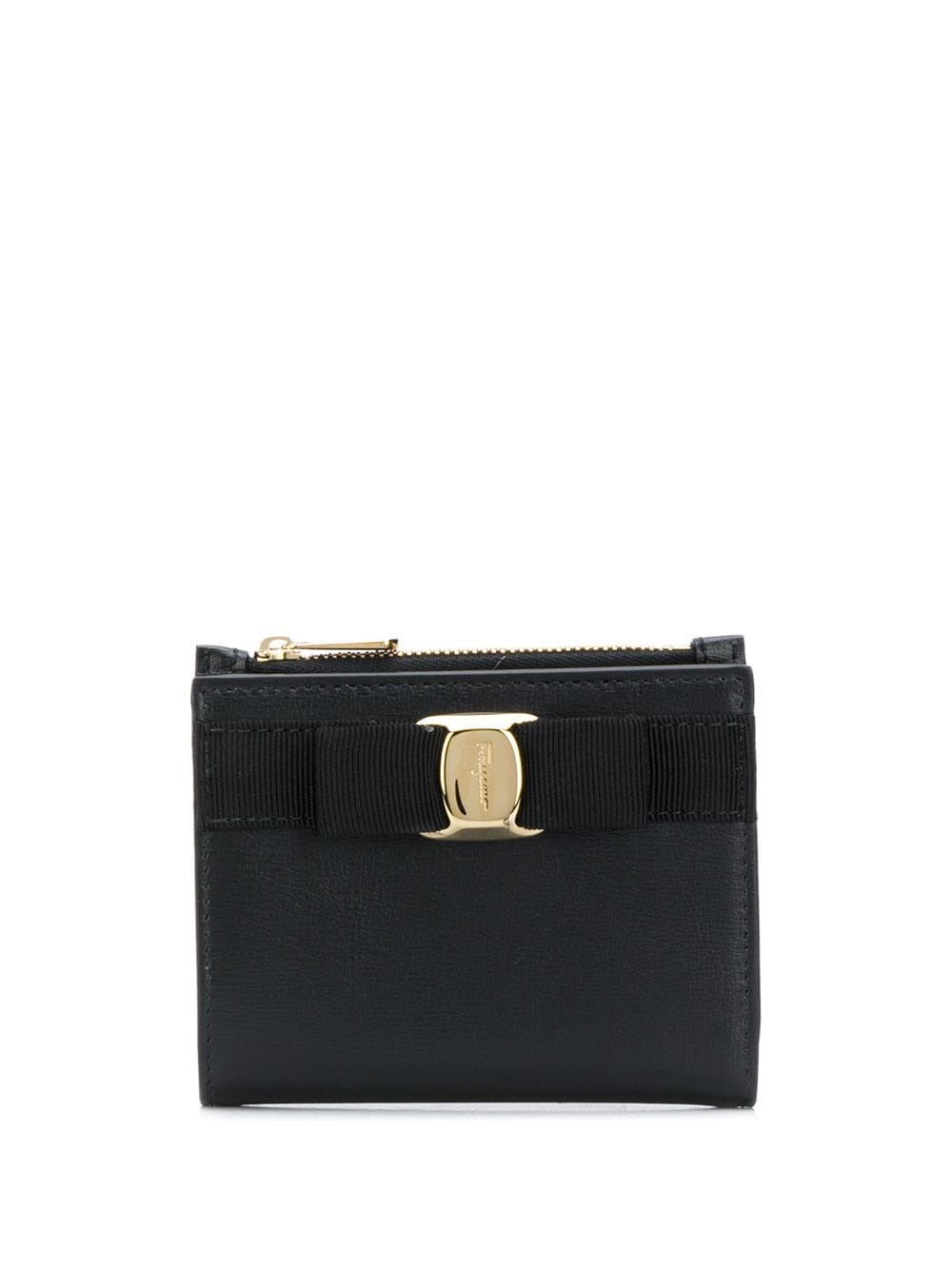Ferragamo New Vara Wallet In Black