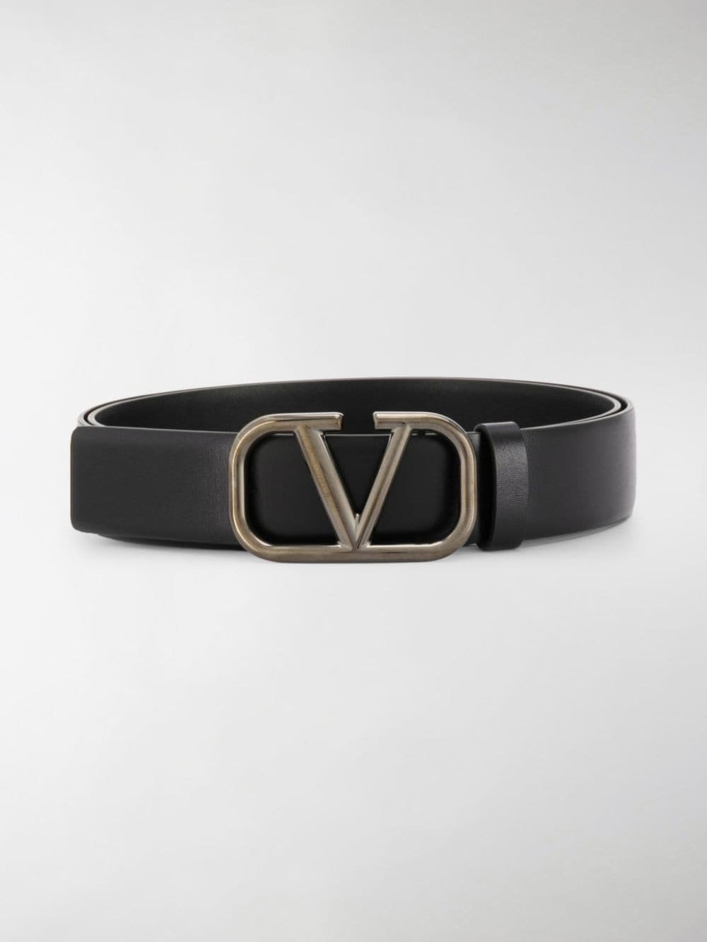 Shop Valentino Cintura Logo V In Black