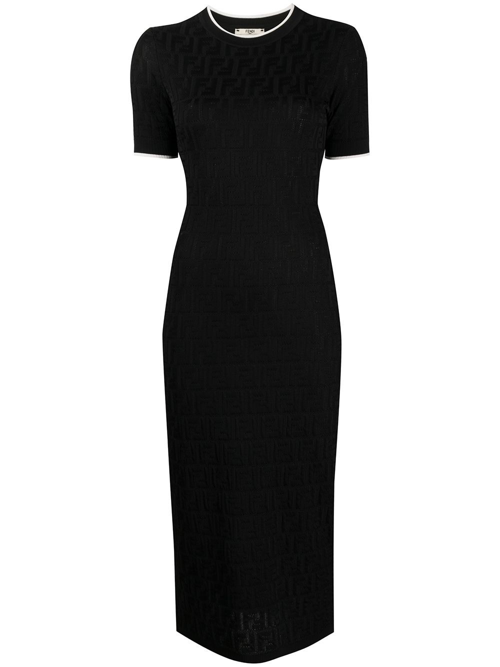 black fendi dress
