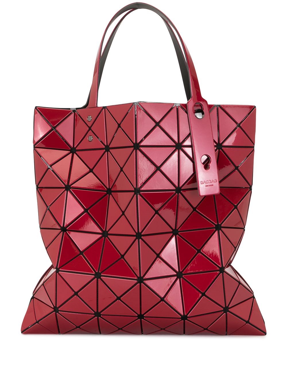 Bao Bao Issey Miyake Lucent Metallic Tote Bag In Red