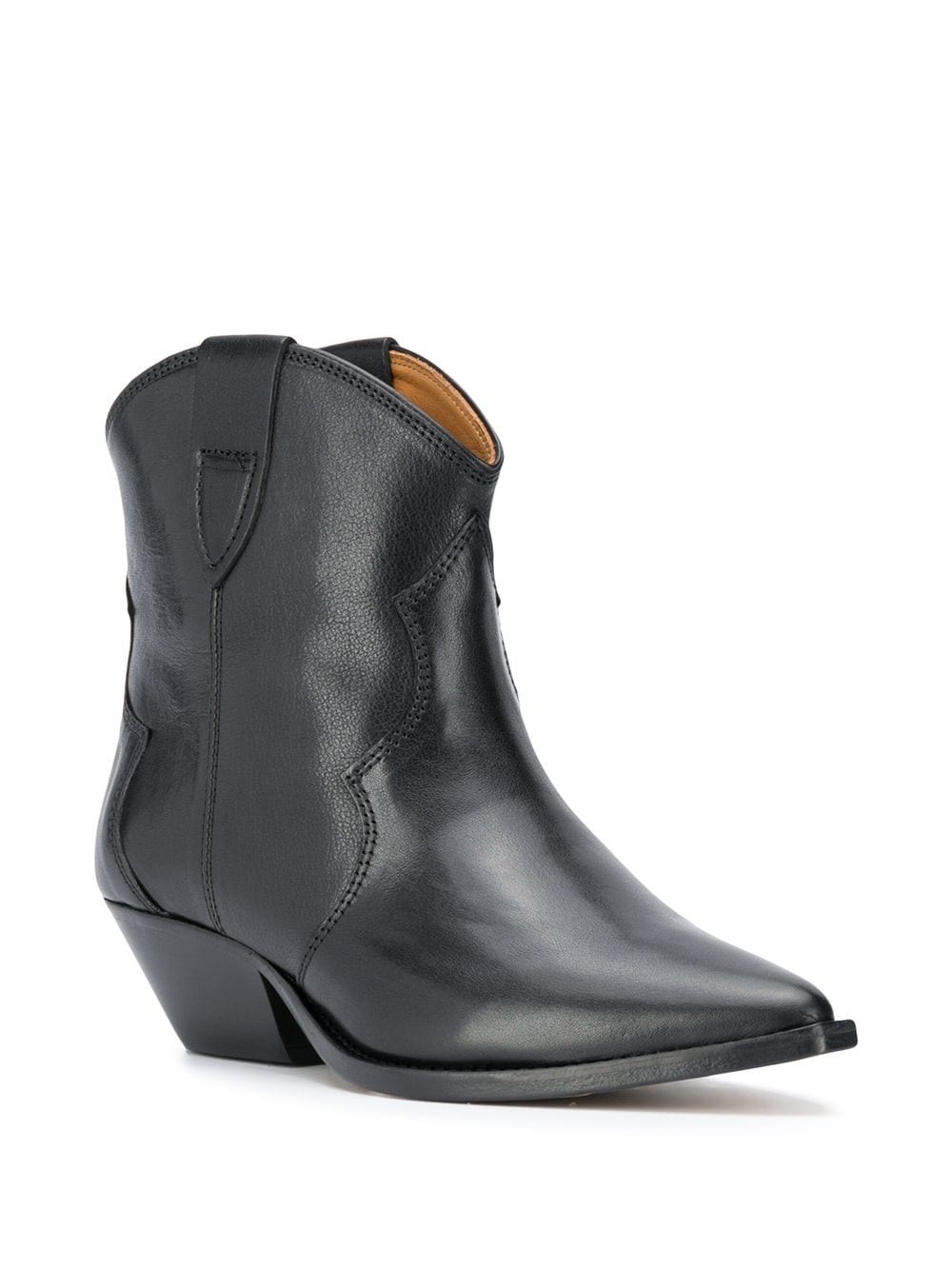 Isabel Marant Polished-finish Pointed-toe Boots In Black