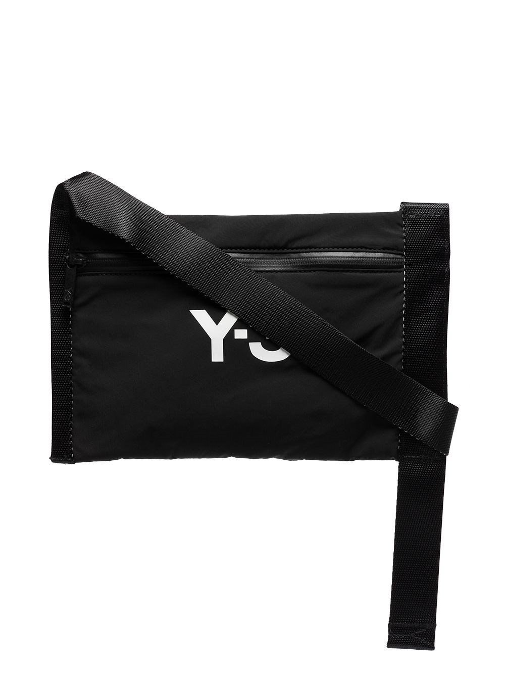 Y-3 Ch3 Logo-print Shoulder Bag In Black