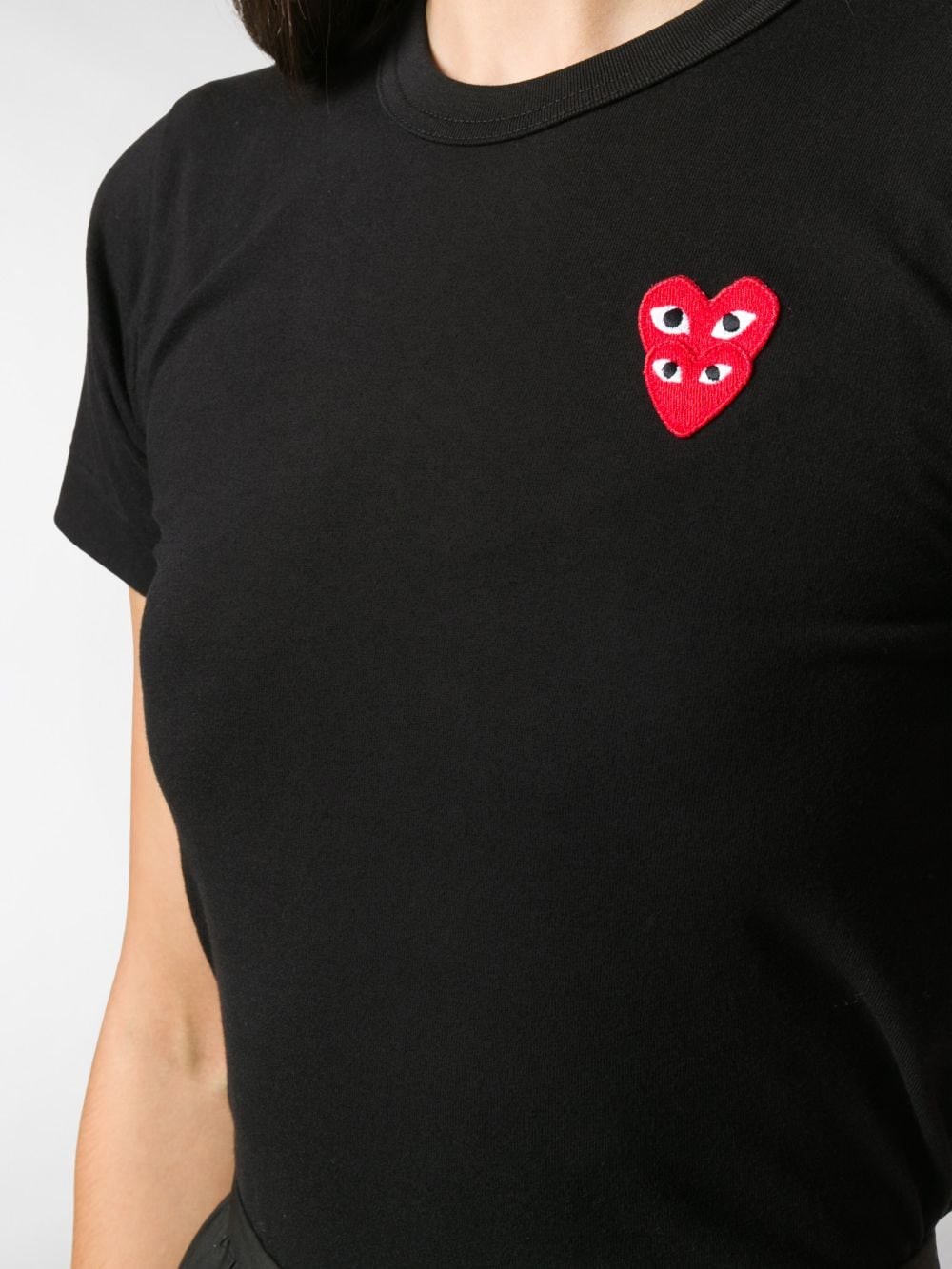 comme des garcons heart t shirt