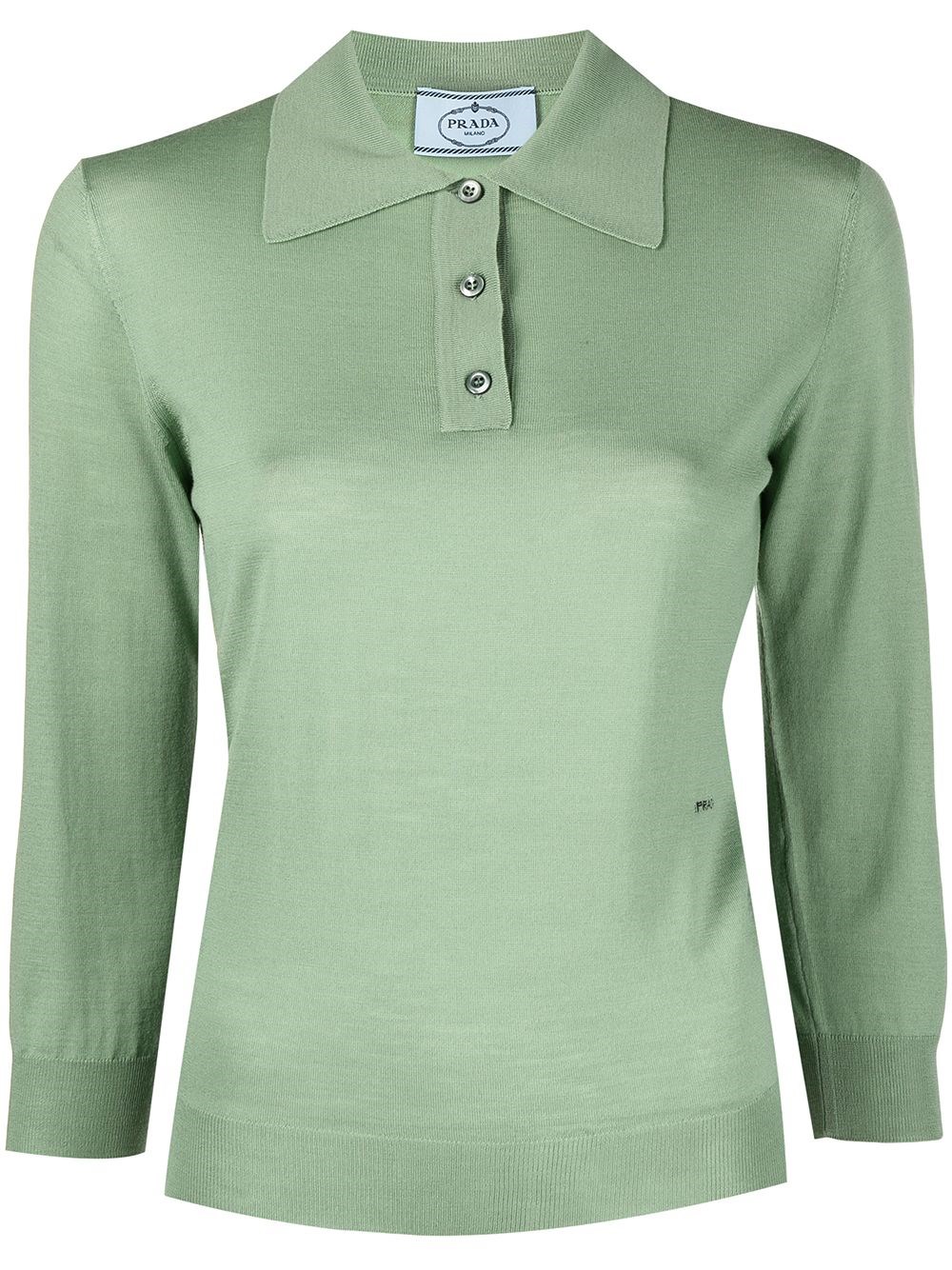 prada polo green