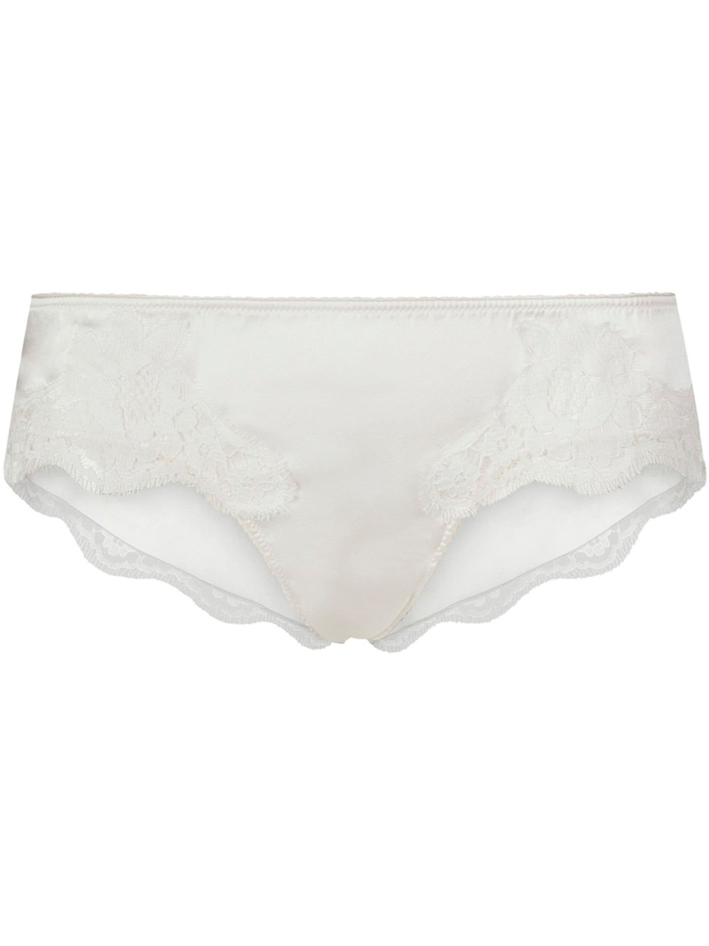 LACE-DETAIL SATIN BRIEFS