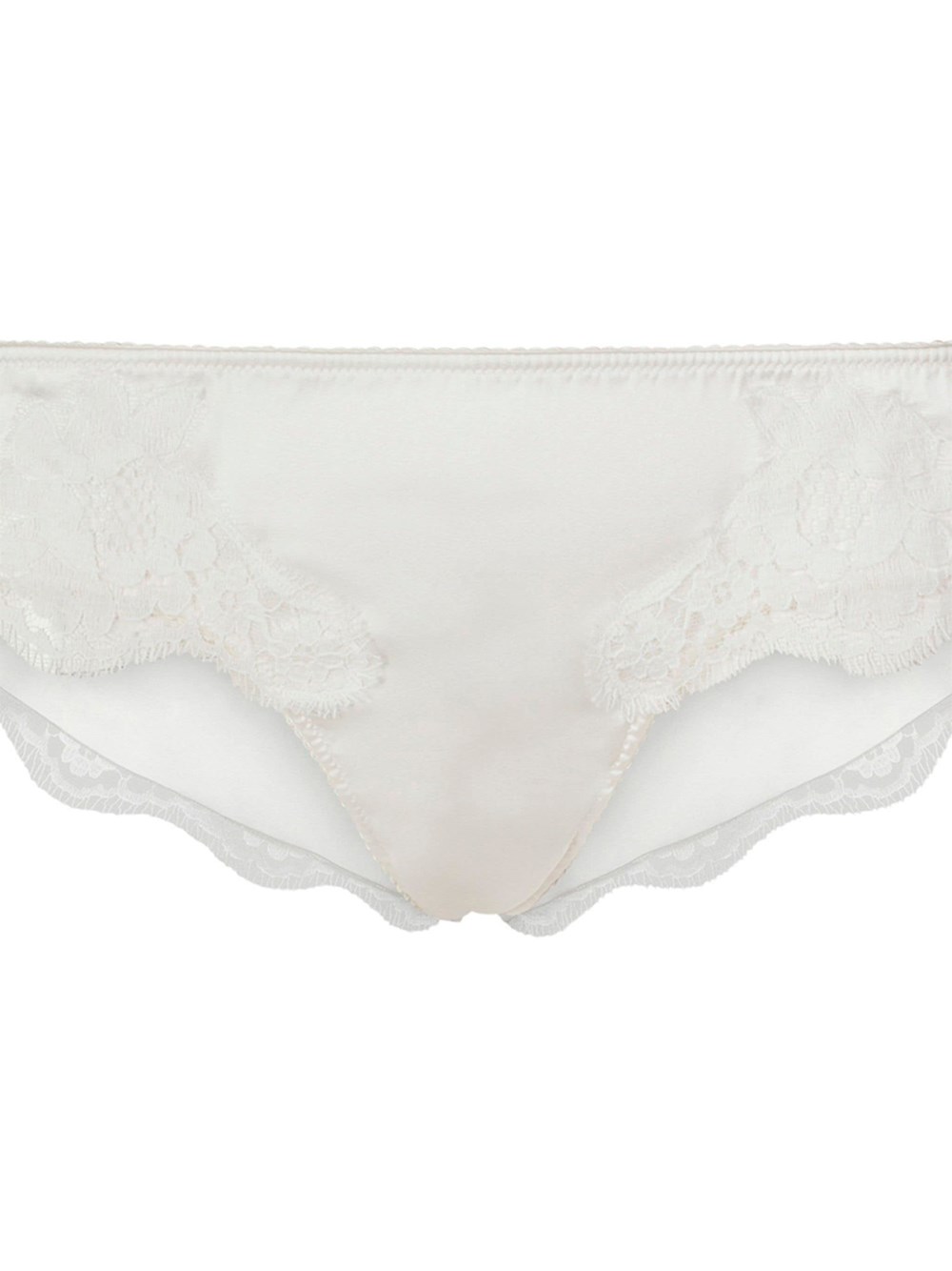 LACE-DETAIL SATIN BRIEFS