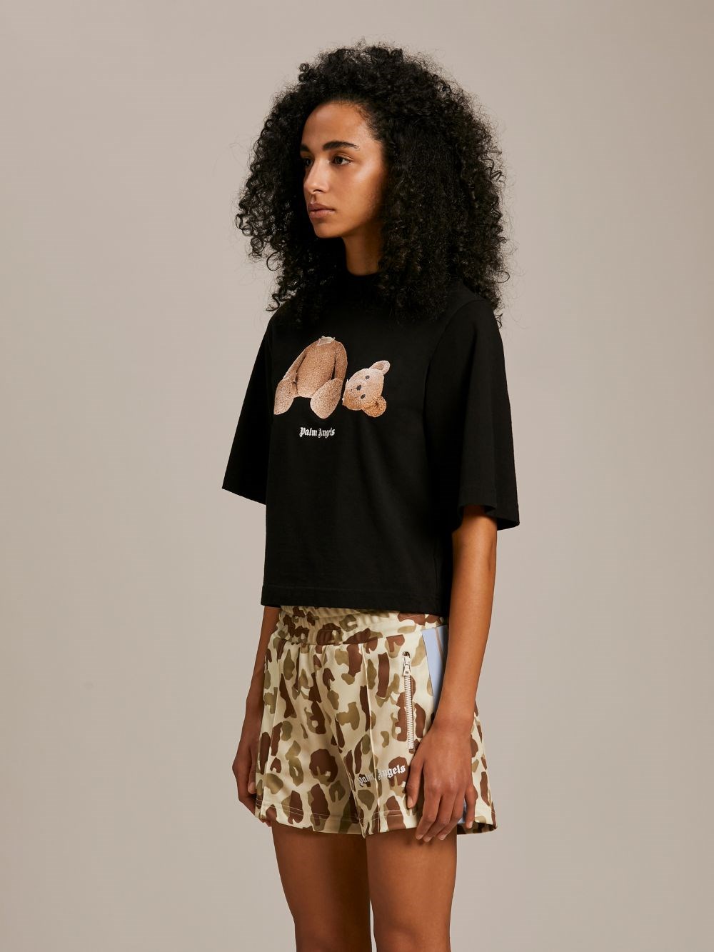 palm angels teddy bear shirt women's