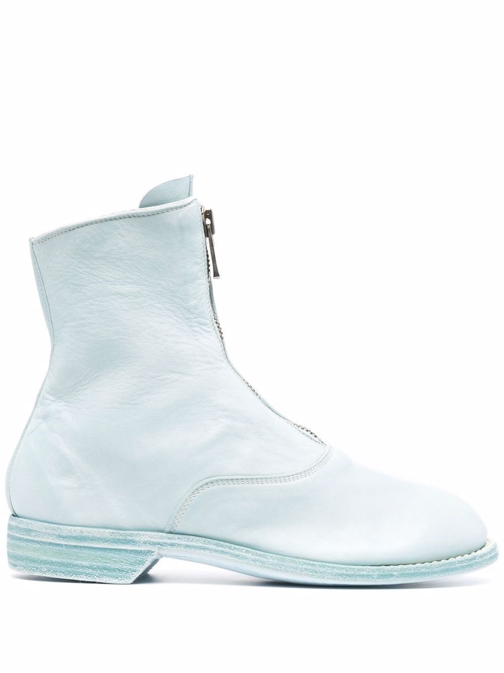Guidi Stivali Con Zip Frontale In Blue