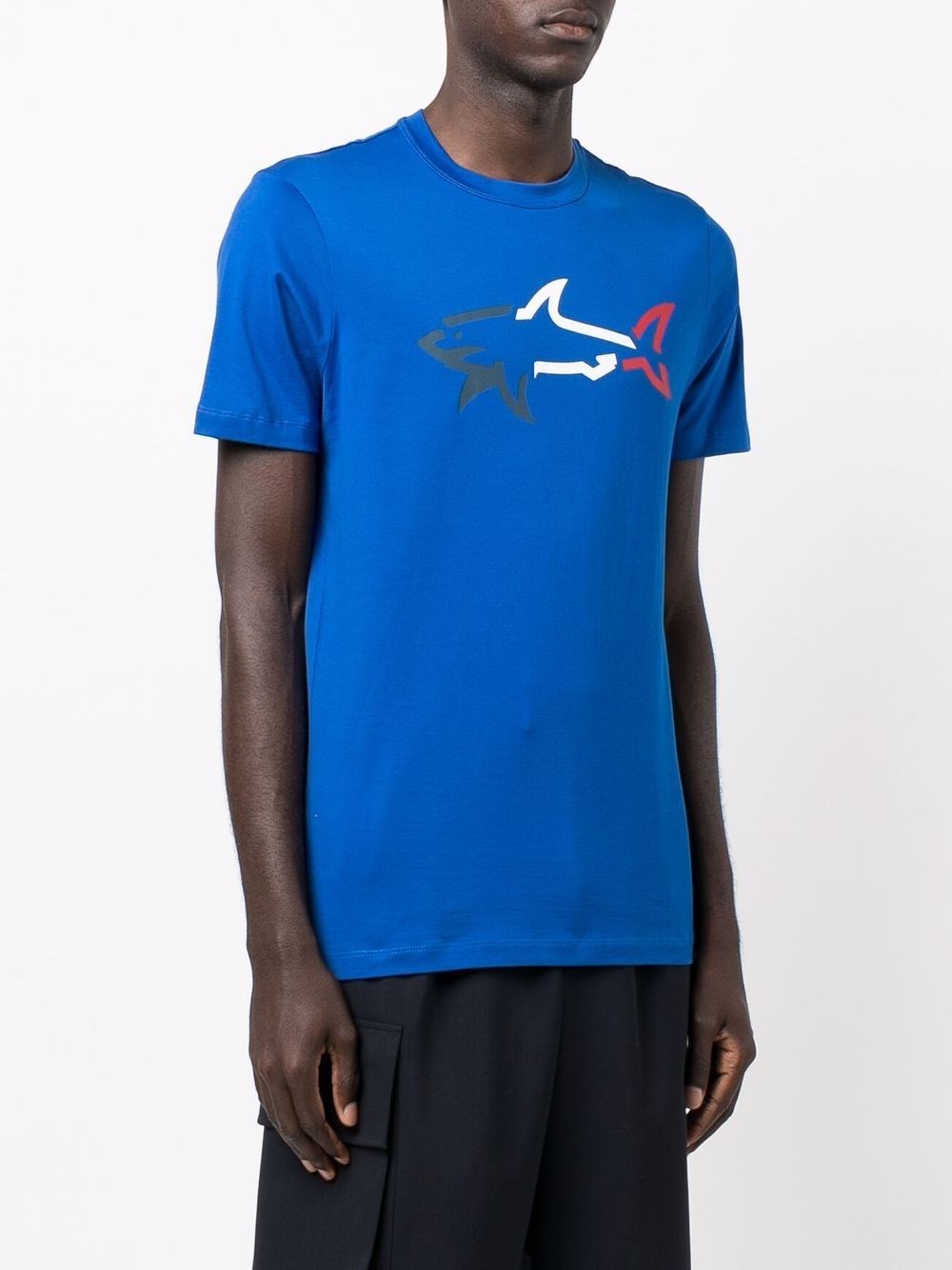 blue paul and shark t shirt