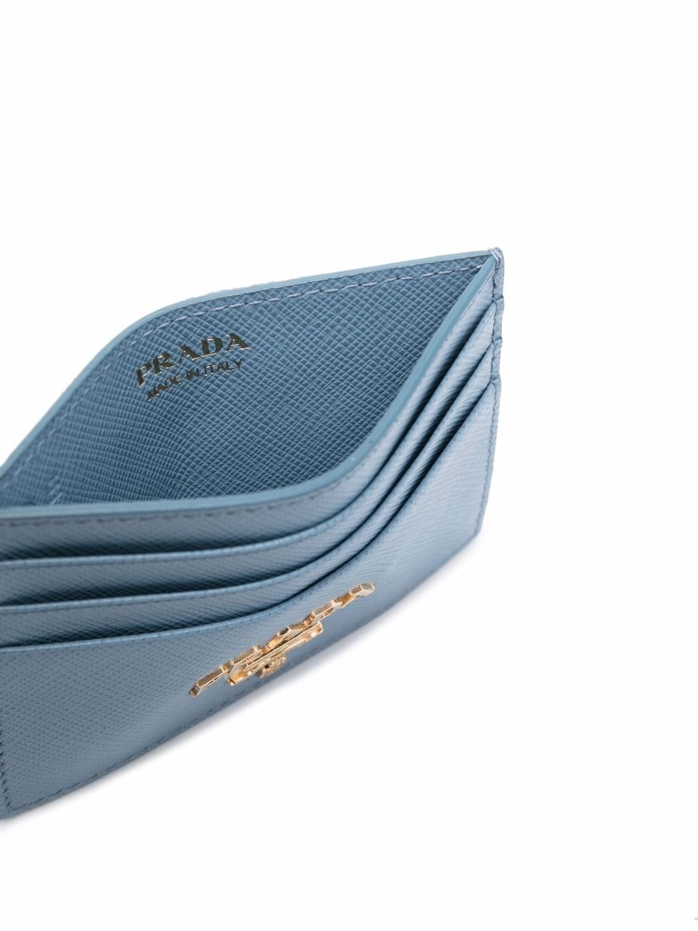 Prada card outlet holder blue