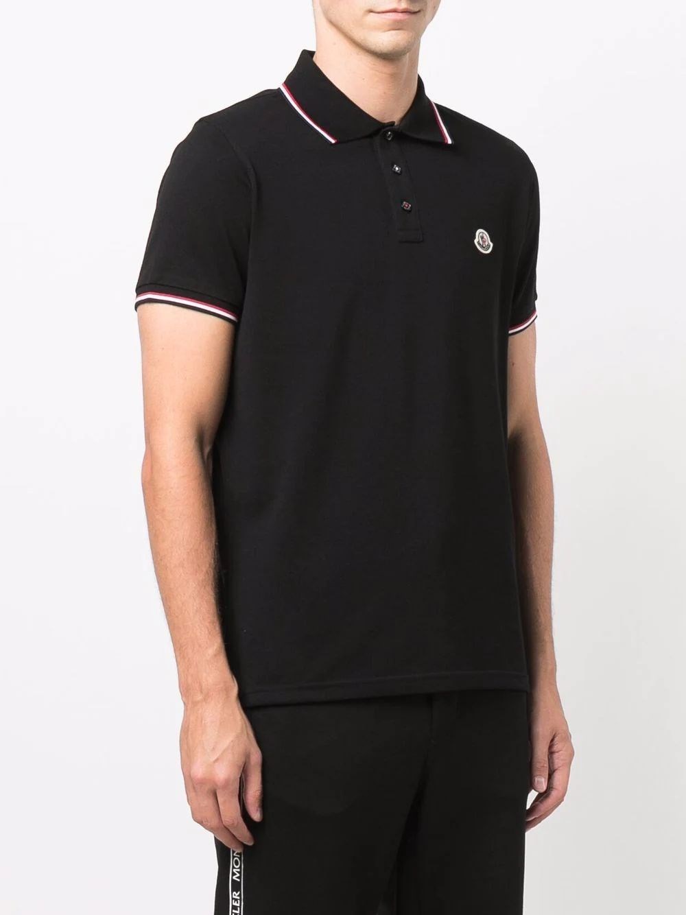 black moncler polo