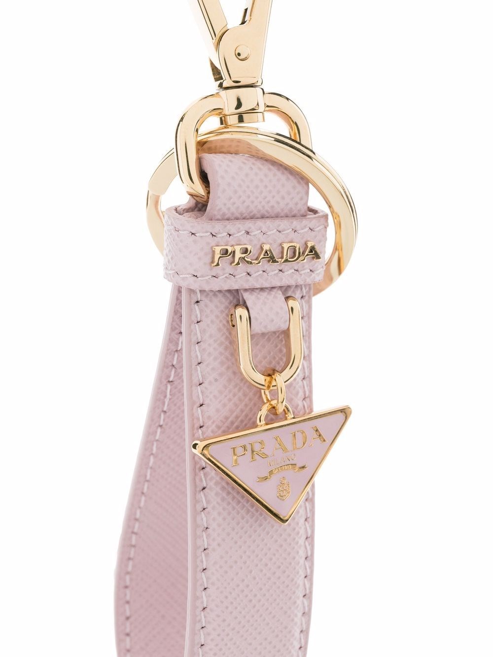 LOGO SAFFIANO KEY HOLDER
