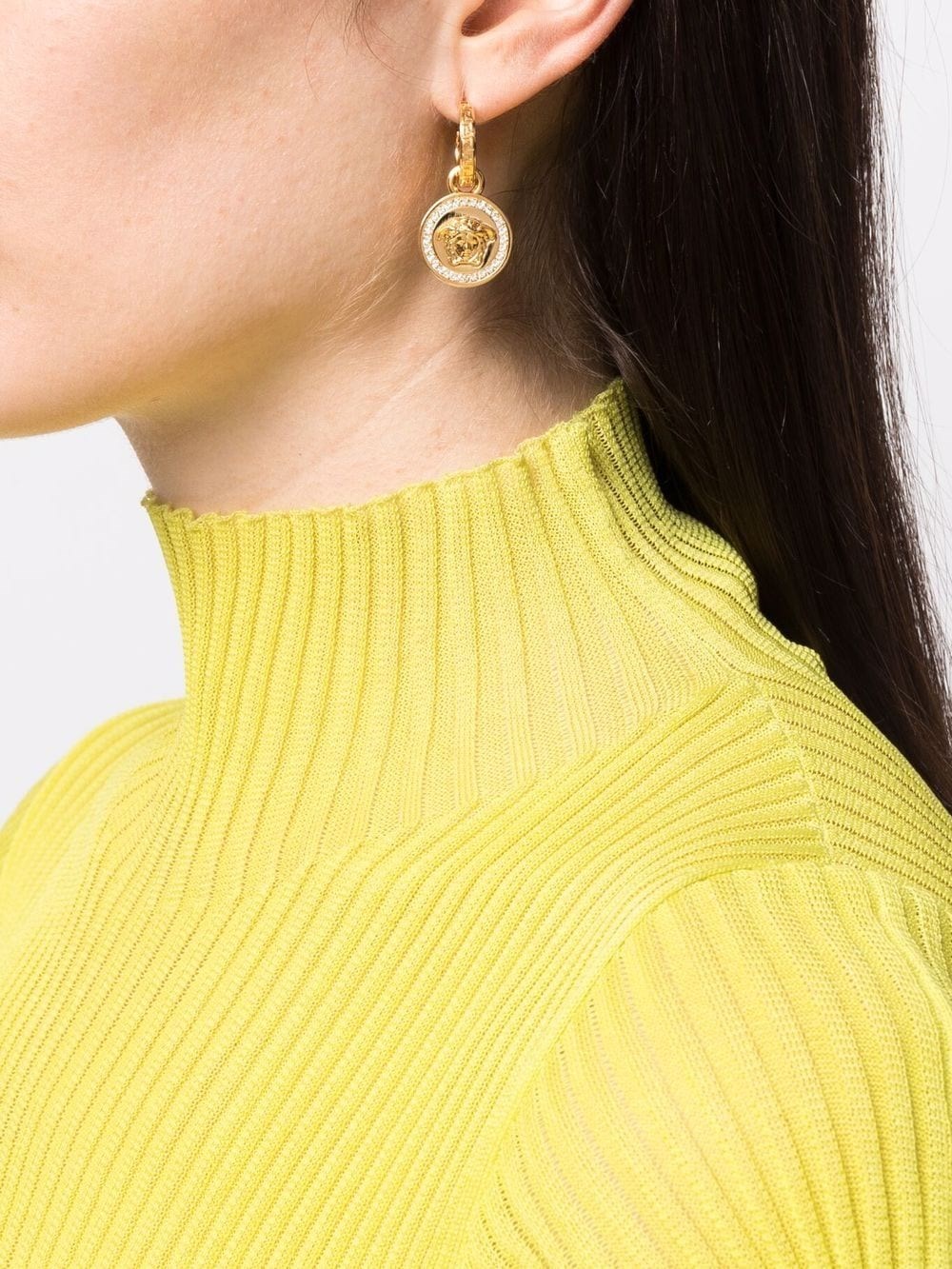 LA MEDUSA GRECA CRYSTALS EARRINGS