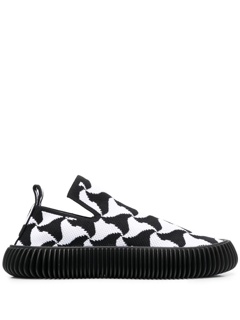 Bottega Veneta Phantom Tech Knit Slip-on Sneakers In Black