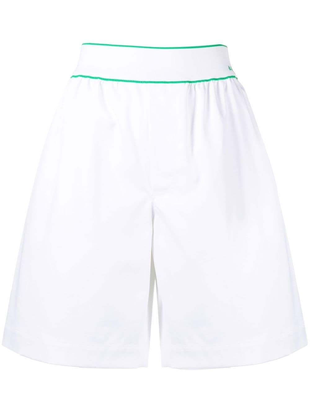 Shop Bottega Veneta Shorts In White