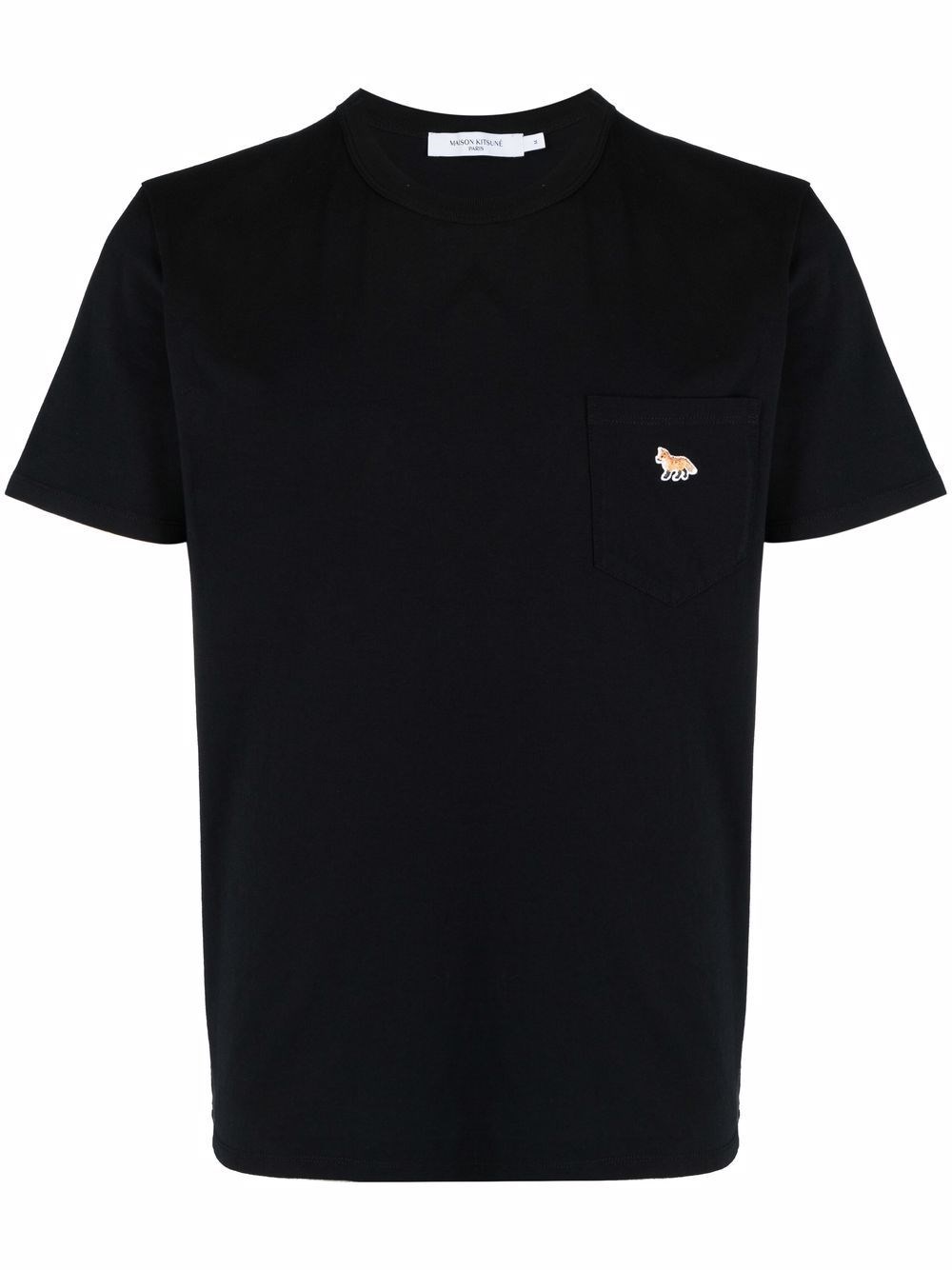Maison Kitsuné T-shirt With Pocket And Baby Fox Patch In Black