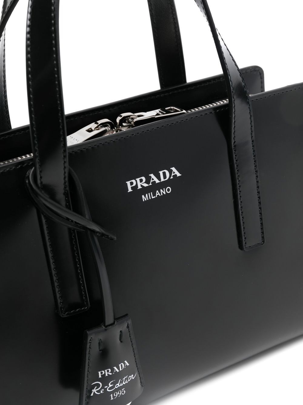 PRADA Re-nylon Core Tote Bag Black