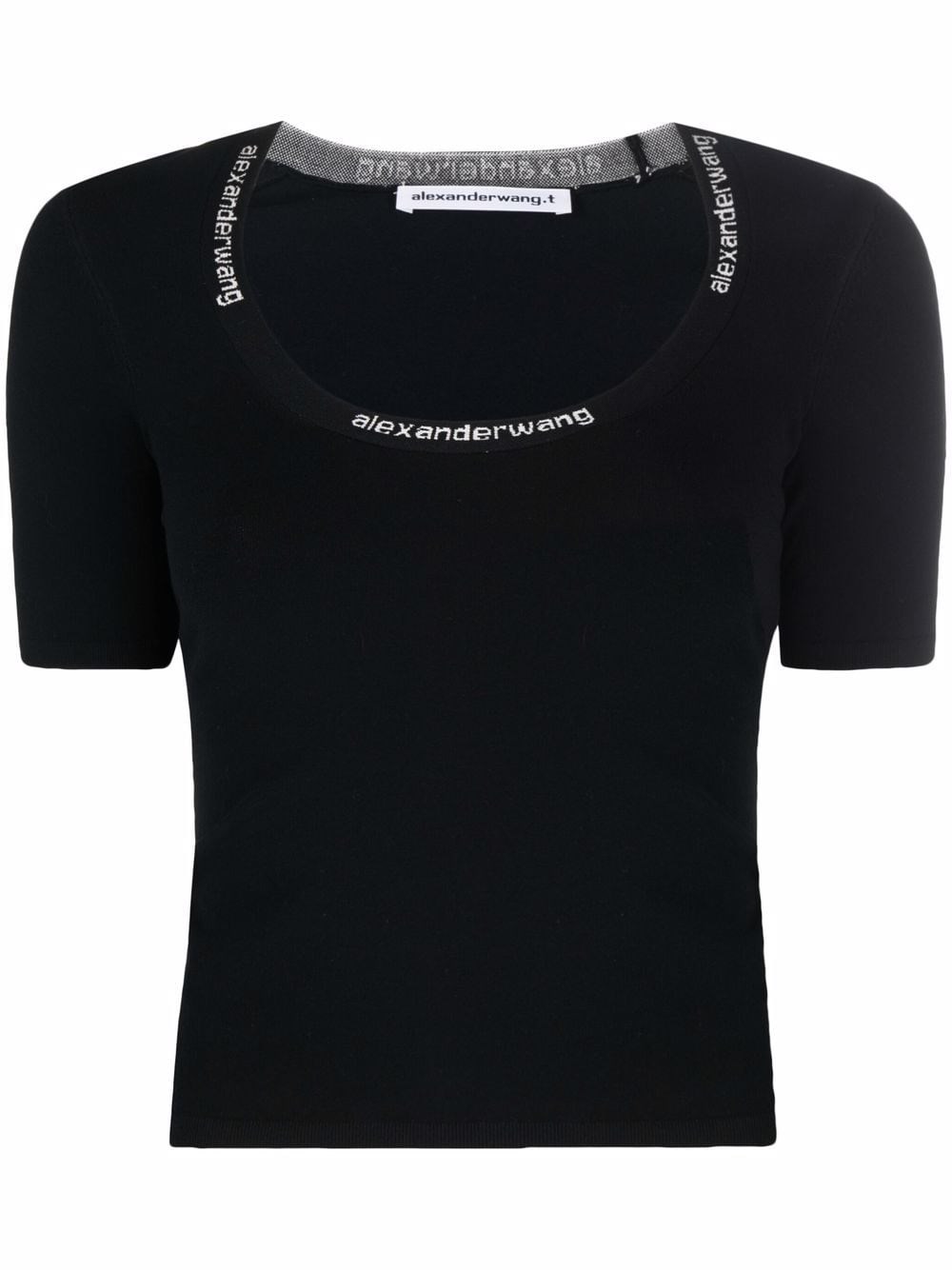 Alexander Wang Logo T-shirt In Black | ModeSens