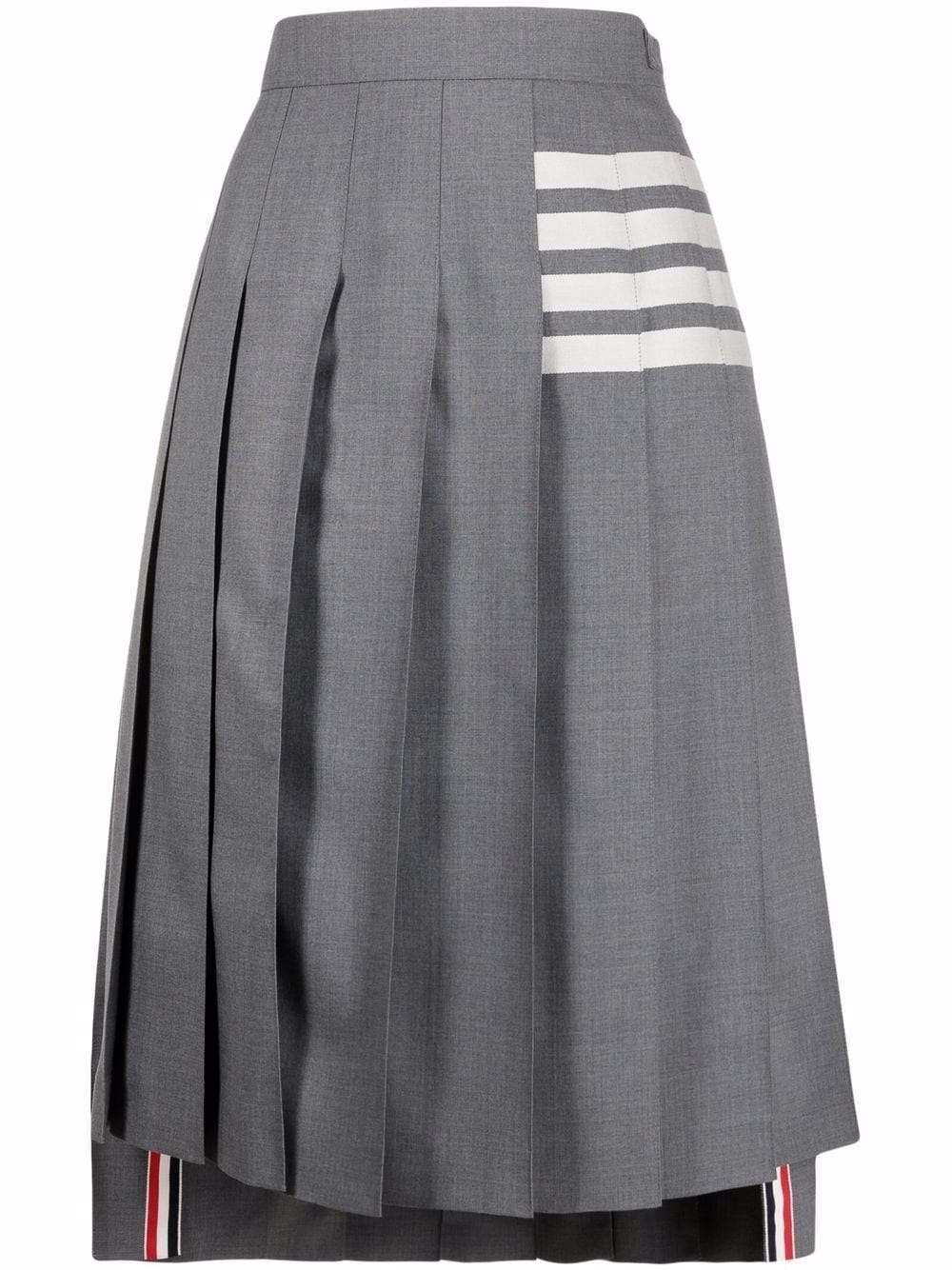 Shop Thom Browne Skirt In Grey