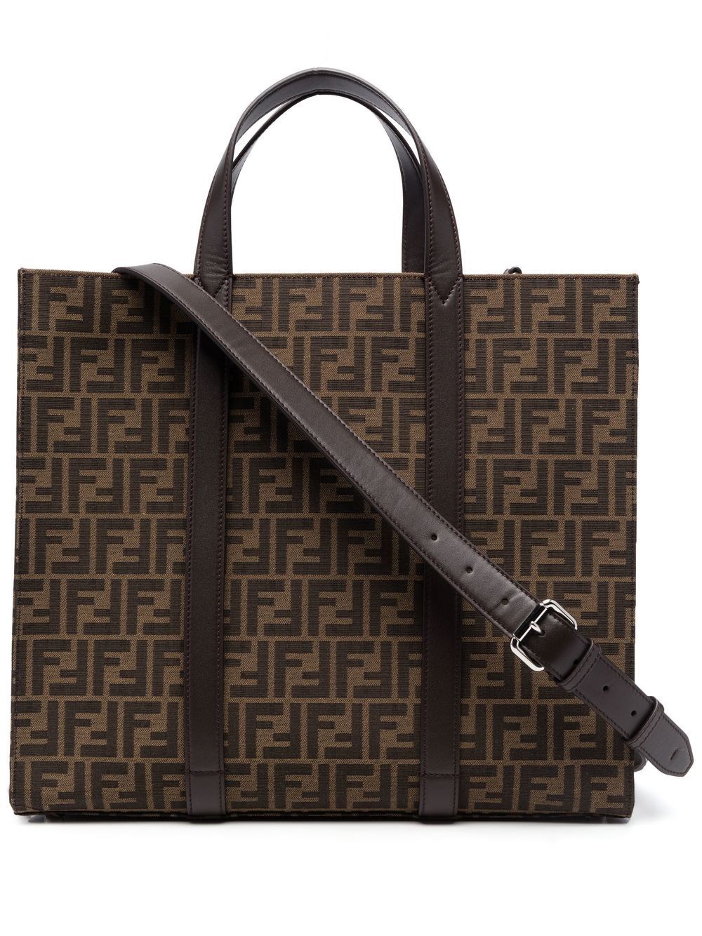 Fendi Ff Shopper Bag In Brown | ModeSens