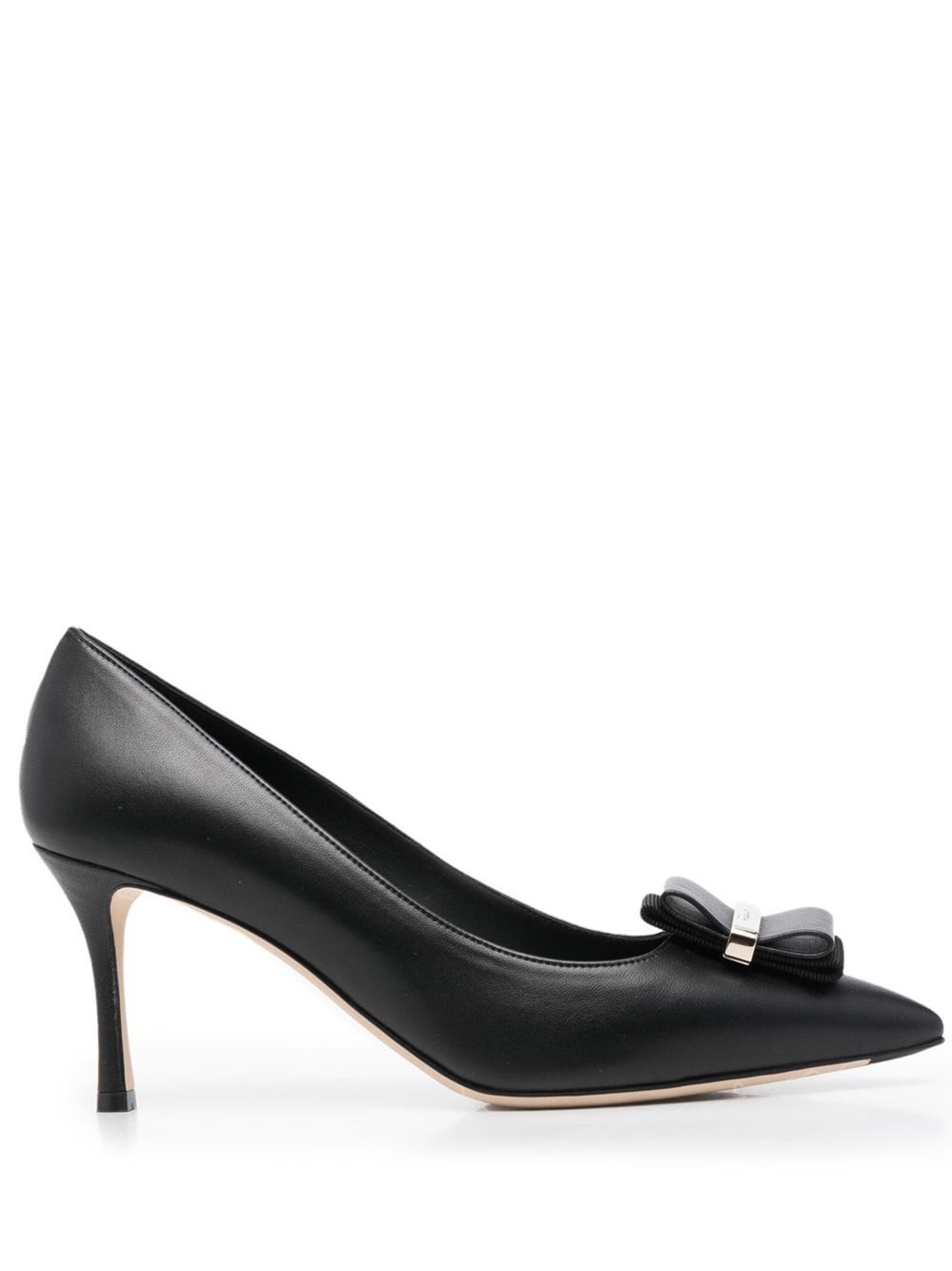 NWT NEW Salvatore Ferragamo women's Vara bow black leather