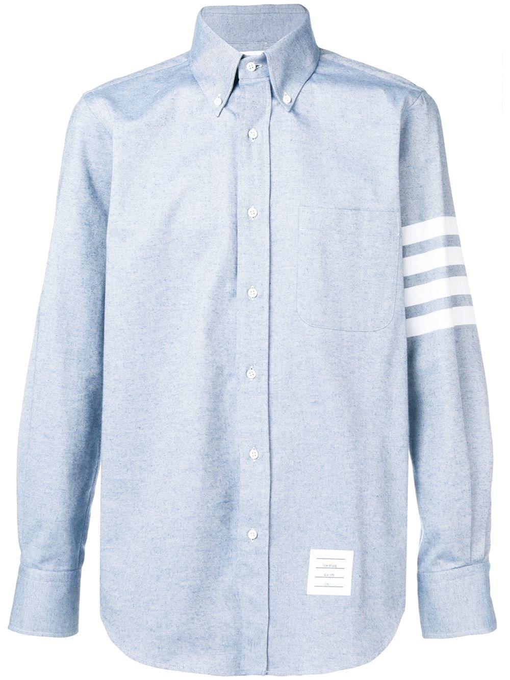 Thom Browne Lobster-embroidered Cotton-poplin Shirt In Blue