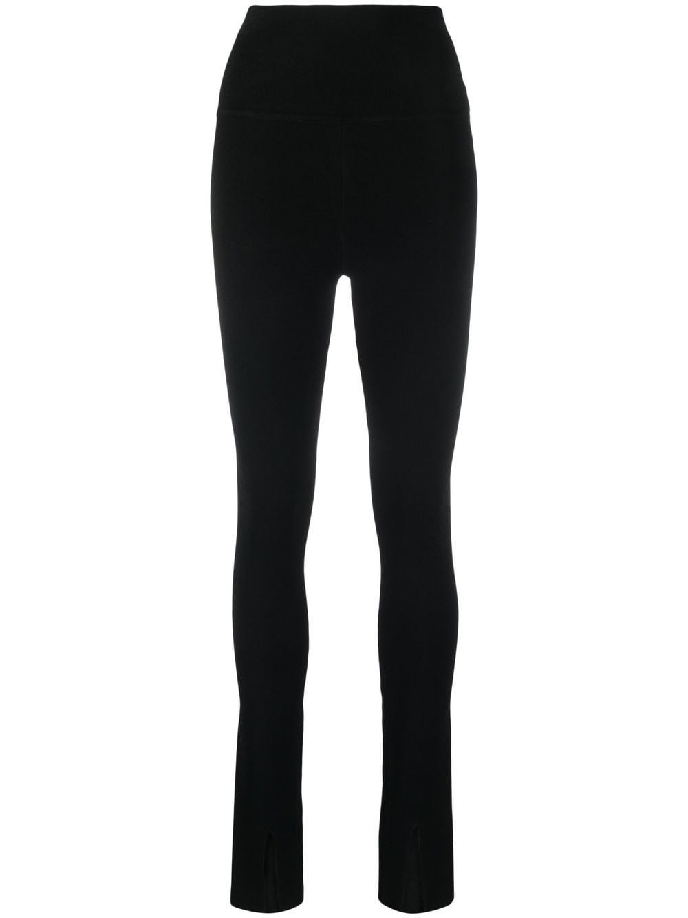 Victoria Beckham Split Front Leggings In Black