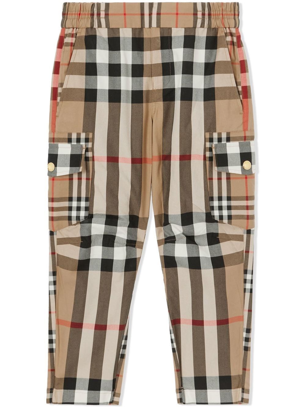 Shop Burberry Gordon Trousers In Brown