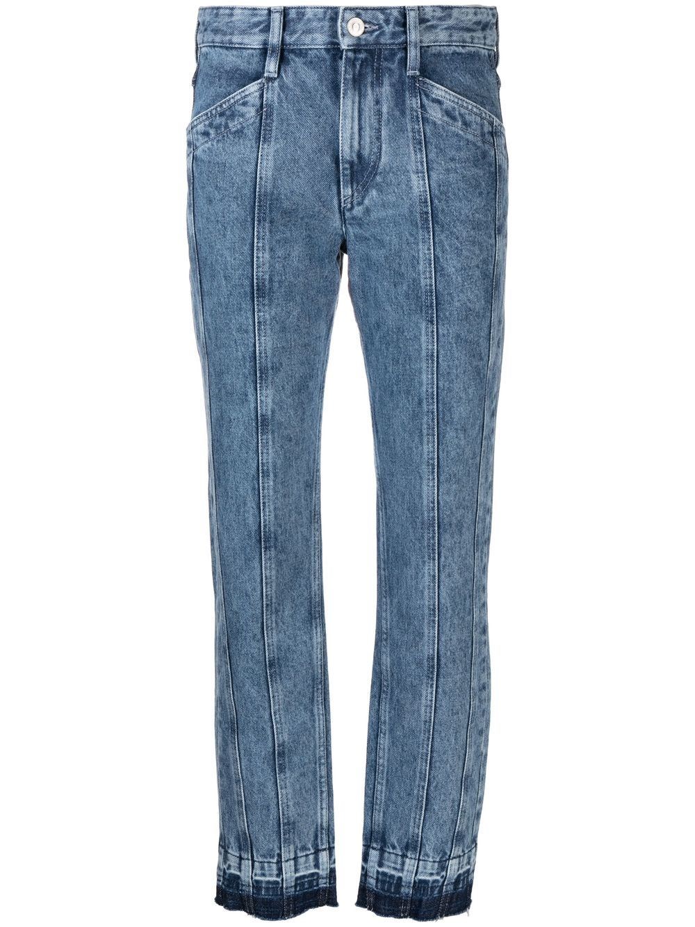 Isabel Marant Étoile Sulanoa Mid-rise Slim Jeans In Blue