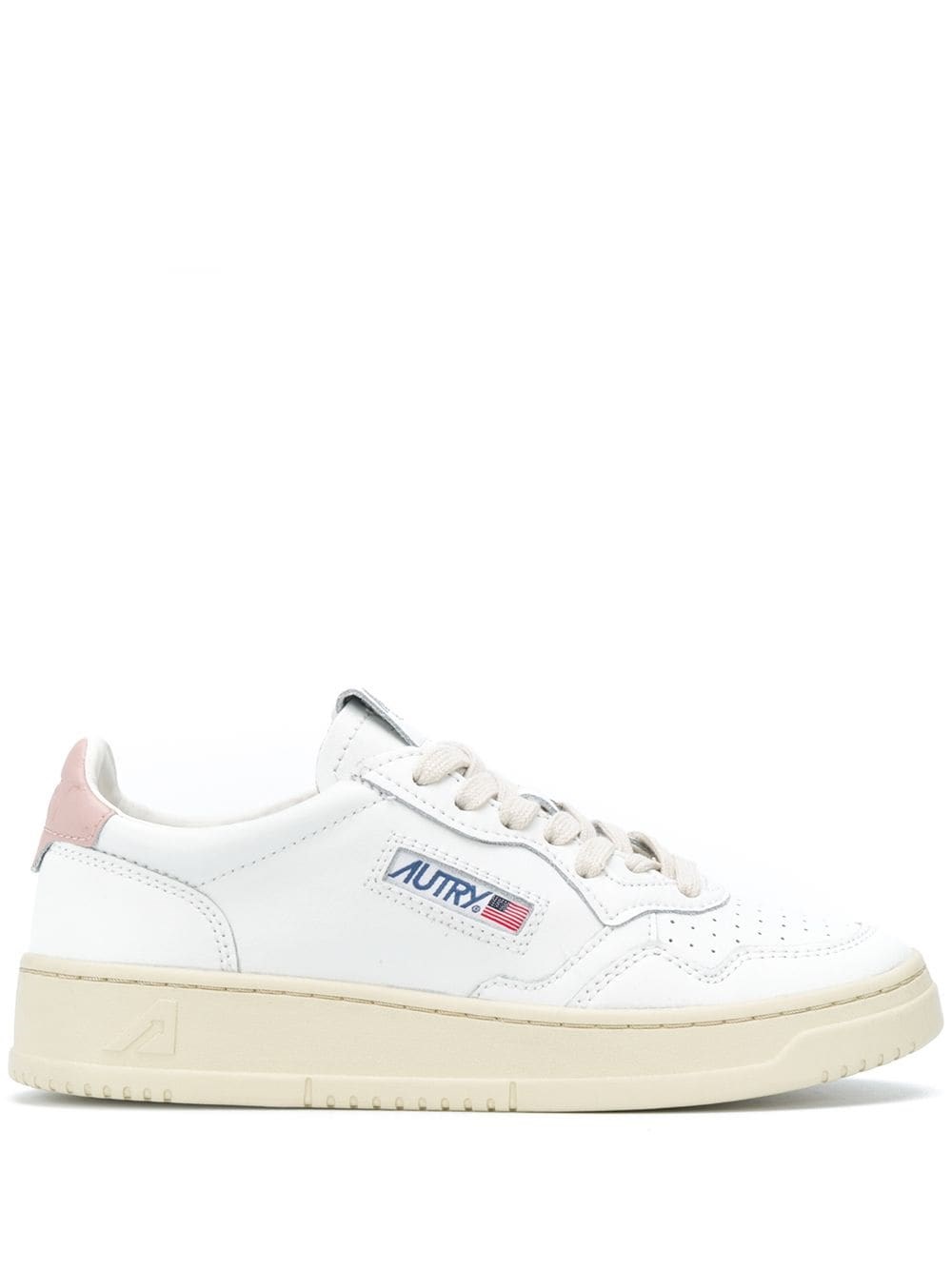 Autry White Leather Sneakers In White