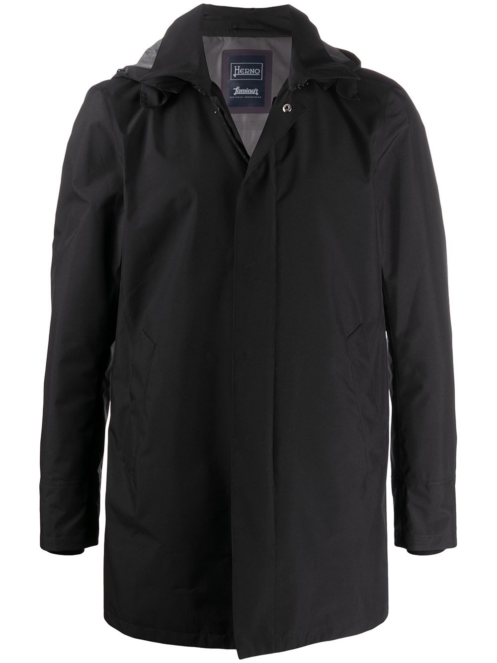 Herno Rain Coat In Black