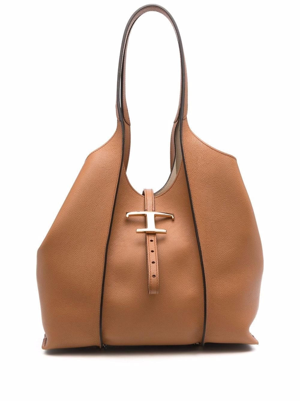 Tod's Tote Bag Leather Double Handles In Brown