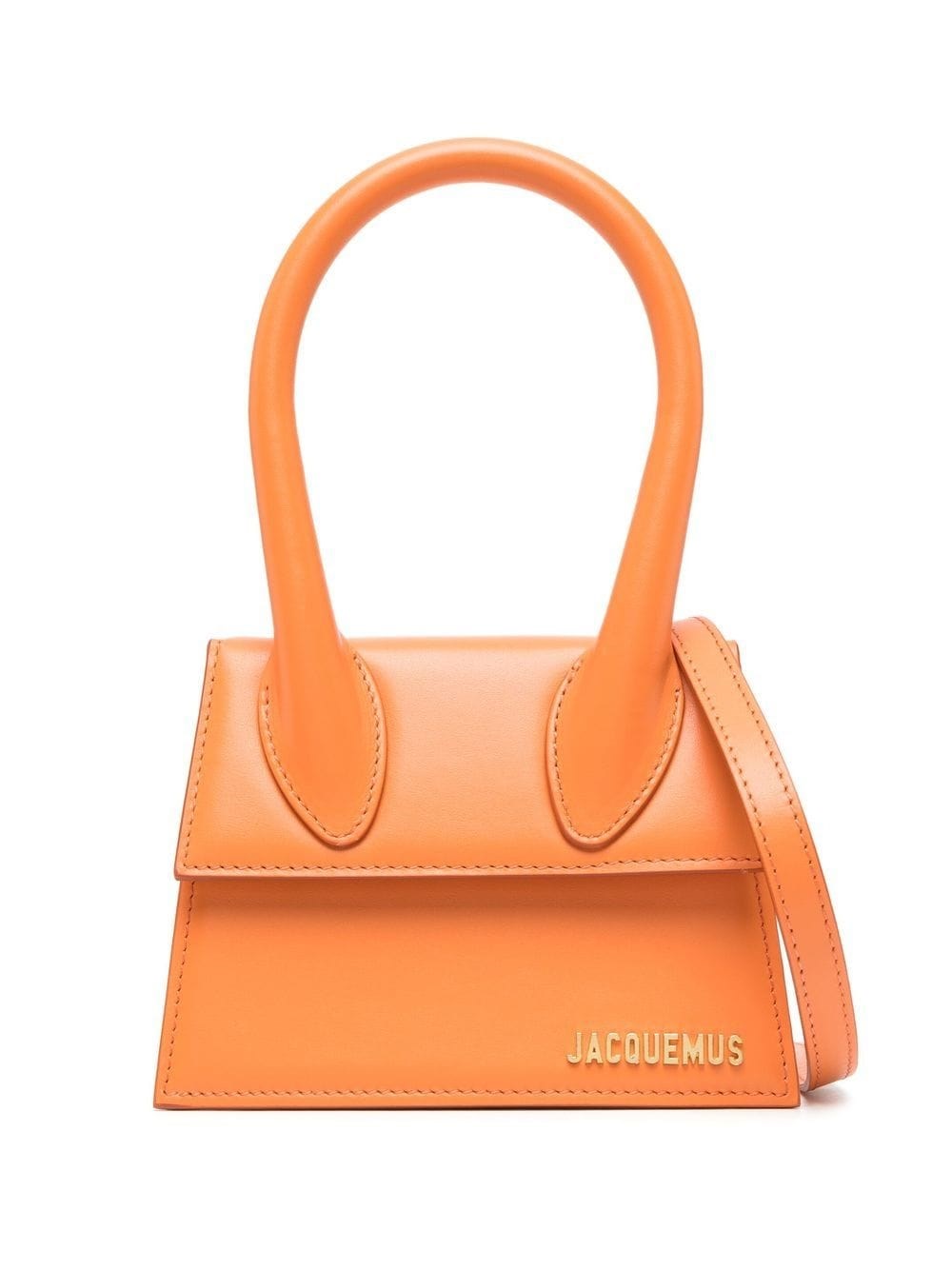 Shop Jacquemus Le Chiquito Moyen Handbag In Yellow & Orange