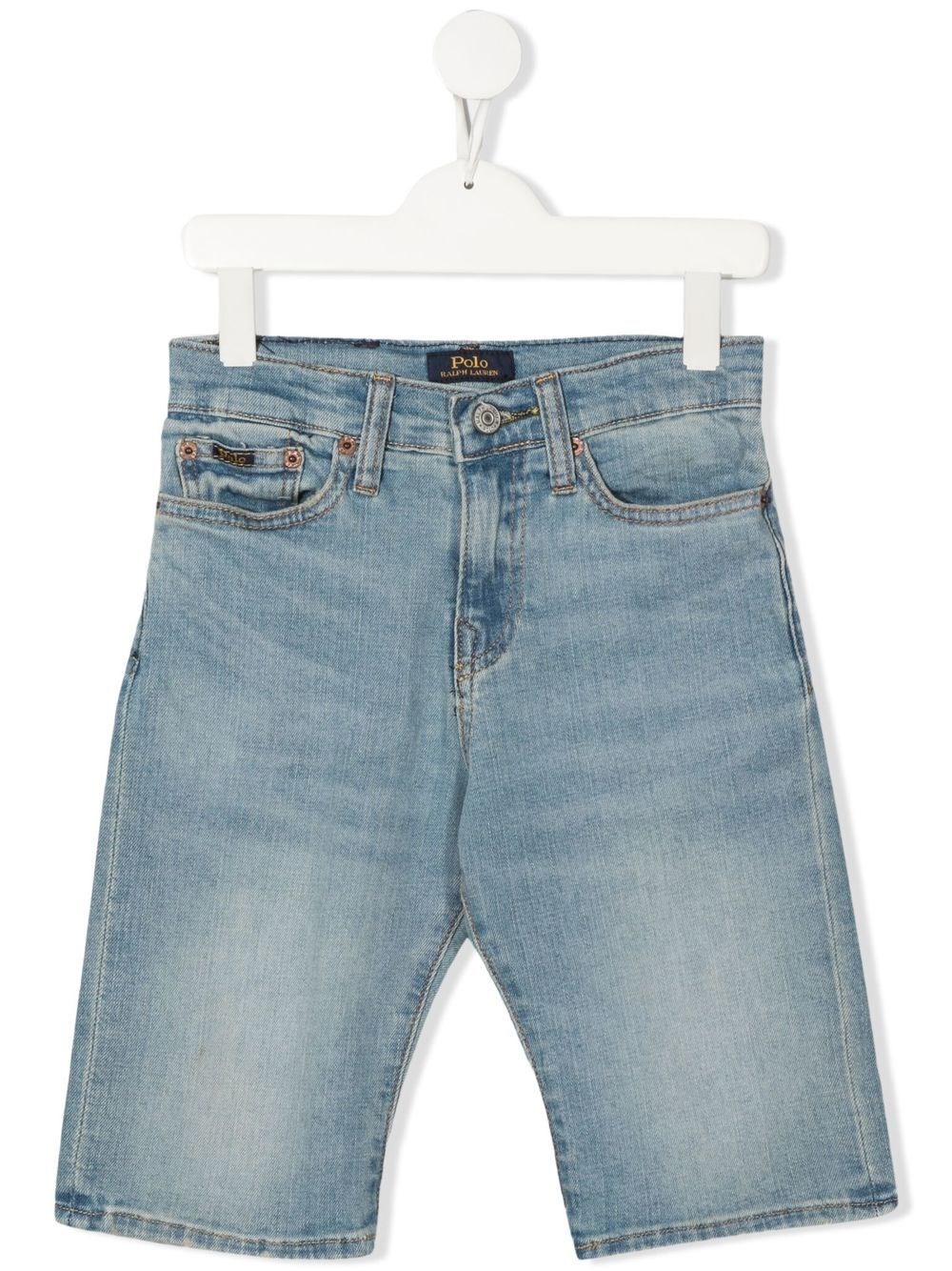 Shop Ralph Lauren 5 Pockets Shorts In Blue