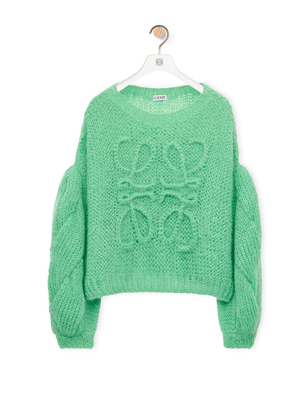 Shop Loewe Maglia Anagram In Green