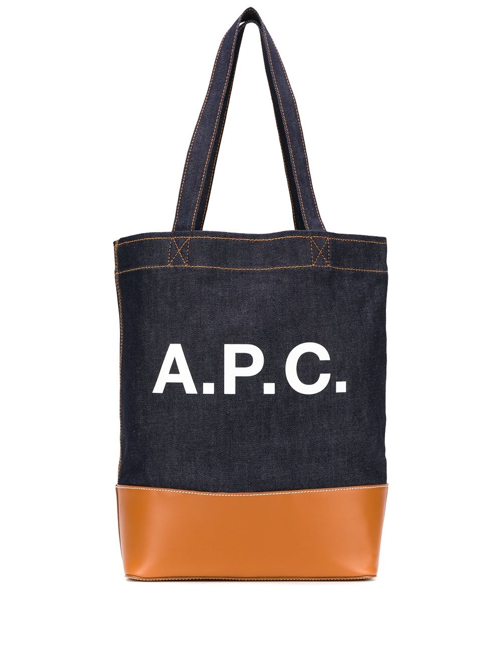 Shop Apc Axel Tote In Brown