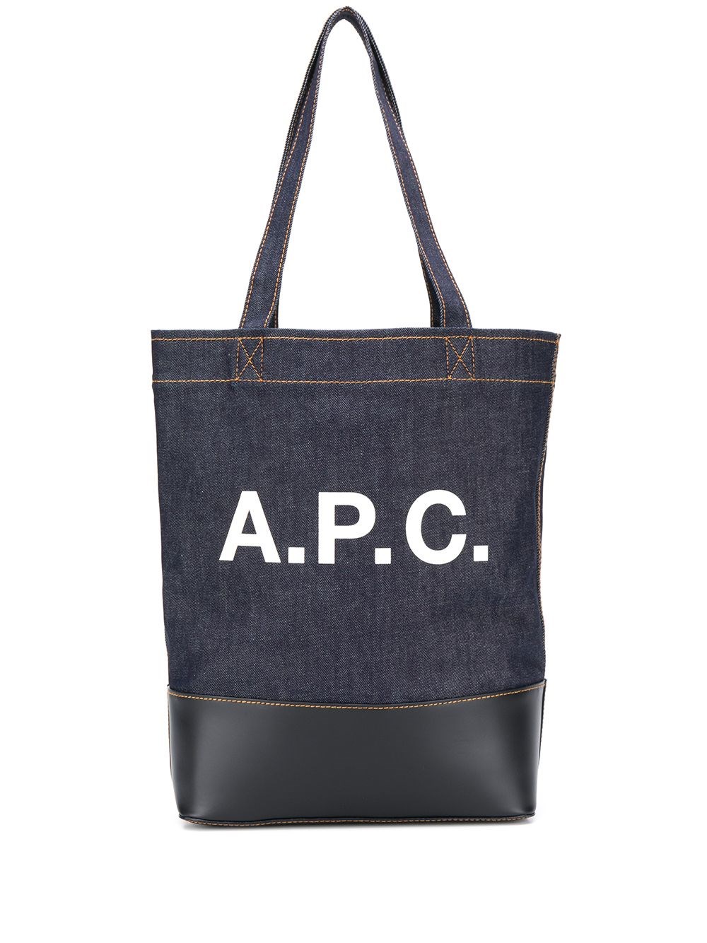 Shop Apc Axel Tote In Blue